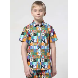 Jack & Jones Junior Multicolor Cotton Printed Shirt-picture-29