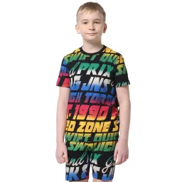Jack & Jones Junior Multicolor Cotton Printed T-Shirt image 1
