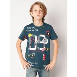 Jack & Jones Junior Navy Printed T-Shirt-picture-21