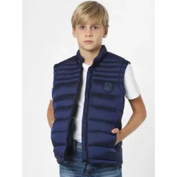 Jack & Jones Junior Navy Quilted Jacket-picture-21