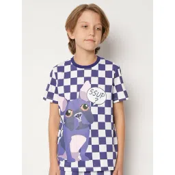 Jack & Jones Junior Purple Checks T-Shirt-picture-17