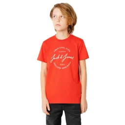 Jack & Jones Junior Red Cotton Printed T-Shirt-picture-35