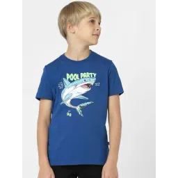 Jack & Jones Junior Royal Blue Printed T-Shirt-picture-23