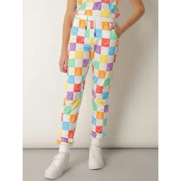 Jack & Jones Junior White Checks Trackpants-picture-10