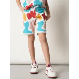 Jack & Jones Junior White Printed Shorts-picture-12