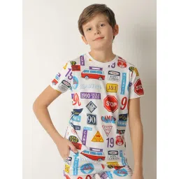 Jack & Jones Junior White Printed T-Shirt-picture-16