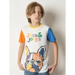 Jack & Jones Junior White Printed T-Shirt-picture-27