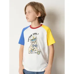 Jack & Jones Junior White Printed T-Shirt-picture-12