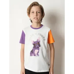 Jack & Jones Junior White Printed T-Shirt-picture-29