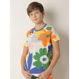 Jack & Jones Junior White Printed T-Shirt-picture-14