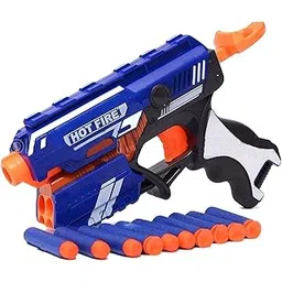 Jack Royal Storm Hot Fire Soft Bullet Gun Toy with 10 Safe Soft Foam Bullets, Fun Target Shooting Battle Fight Game for Kids Boys (Storm- Hot Fire)-picture-12