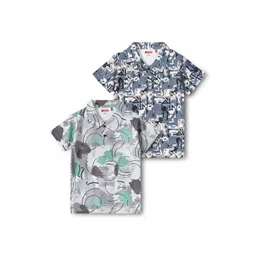 JACKBOY Boys Pack of 2 Printed Polyester Polo Collar Tshirts-picture-31