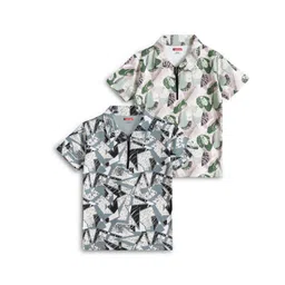 JACKBOY Boys Pack of 2 Printed Polyester Polo Collar Tshirts-picture-23