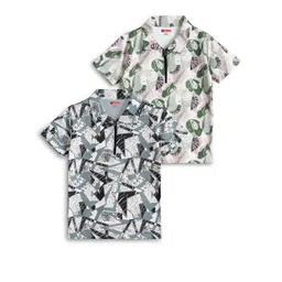 JACKBOY Boys Pack of 2 Printed Polyester Polo Collar Tshirts-picture-13