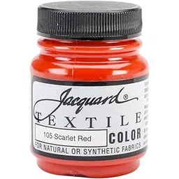 Jacquard Products Textile Color Fabric Paint, 2.25-Ounce, Scarlet Red-picture-11