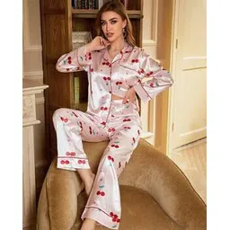 jade & julie Women Printed Shirt & Pyjamas Set-picture-16