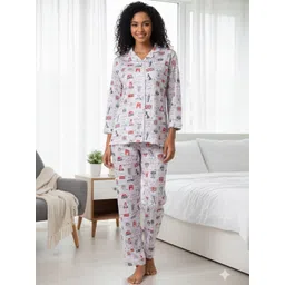 JADE & JULII Women Printed Night suit-picture-21