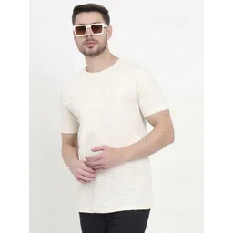 JADE BLUE Men Printed Pure Cotton Slim Fit T-shirt-picture-33