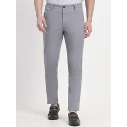 JADE BLUE Men Slim Fit Regular Trousers-picture-19