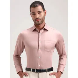 JADE BLUE Men Slim Fit Solid Spread Collar Cotton Formal Shirt-picture-39