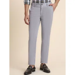 JADE BLUE Men Slim Fit Trousers-picture-29