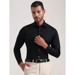 JADE BLUE Men Solid Cotton Slim Fit Shirts-picture-12