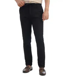 JadeBlue Black Blended Regular Fit Striped Track Pant-picture-31