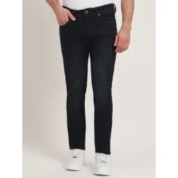 JadeBlue Black Cotton Slim Fit Faded Jeans-picture-29