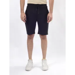 JadeBlue Black Cotton Slim Fit Shorts-picture-35