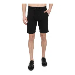 JadeBlue Black Cotton Slim Fit Shorts-picture-19