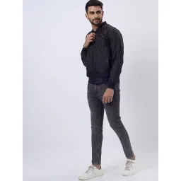 JadeBlue Black Polyester Regular Fit Solid Jacket-picture-37