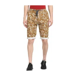 JadeBlue Brown Mid Rise Cotton Shorts-picture-35