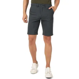 JadeBlue Charcoal Cotton Slim Fit Shorts-picture-11