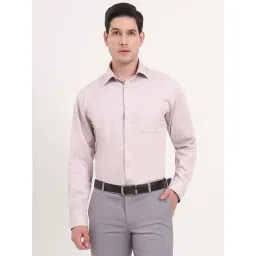 JadeBlue Dusty Pink Cotton Regular Fit Shirt-picture-19