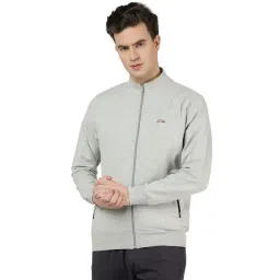 Jadeblue Ecru Melange Cotton Slim Fit Sweatshirt-picture-10