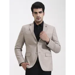 JadeBlue Fawn Regular Fit Solid Blazer-picture-31