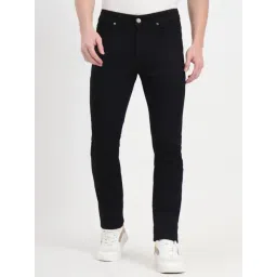 JadeBlue Jet Black Cotton Slim Fit Jeans-picture-39