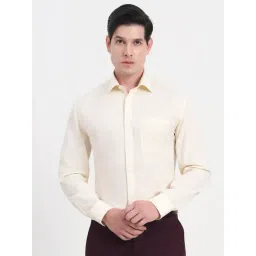 JadeBlue Lemon Yellow Cotton Regular Fit Shirt-picture-41