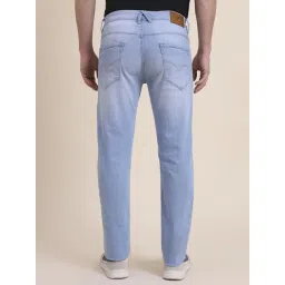 JadeBlue Light Blue Cotton Solid Regular Fit Jeans image 2