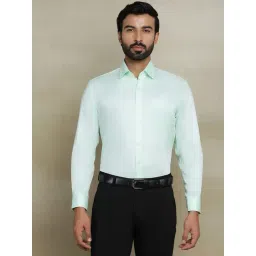 JadeBlue Light Green Cotton Regular Fit Shirt-picture-41