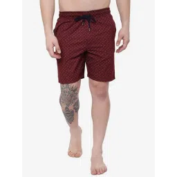 JadeBlue Maroon Cotton Regular Fit Printed Boxers-picture-36