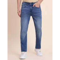 JadeBlue Mid Blue Indigo Cotton Solid Straight Fit Jeans-picture-17