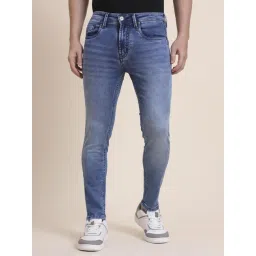 JadeBlue Nebula Blue Cotton Solid Skinny Fit Jeans-picture-47