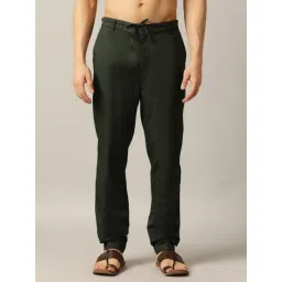 JadeBlue Olive Twill Regular Fit Solid Track Pant-picture-28