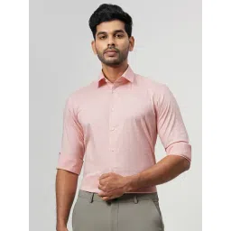 JadeBlue Pink Cotton Slim Fit Checked Shirt-picture-24