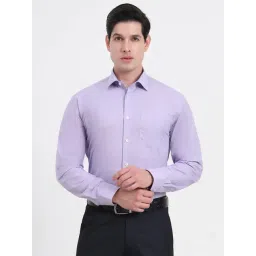 JadeBlue Purple Cotton Regular Fit Shirt-picture-20