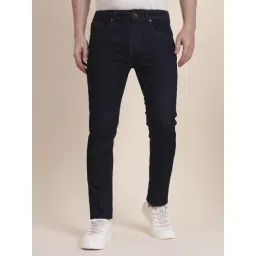 JadeBlue Raw Blue Cotton Solid Skinny Fit Jeans-picture-44