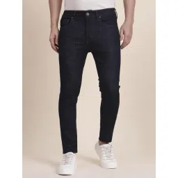JadeBlue Raw Blue Cotton Solid Skinny Fit Jeans-picture-25
