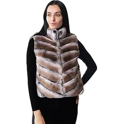 j'adore ma vie Rex Winter Vest with Leather Coat for Girls & Women-picture-48