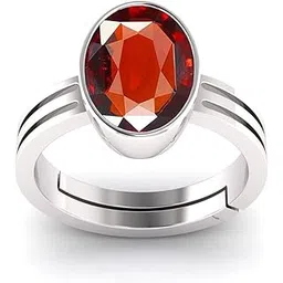 jagdamba gems 7.25 Ratti / 6.00 Carat Natural Certified Hessonite/Garnet/Gomed Loose Gemstone Adjustable Ring Sizes Between 15 to 28 for Men's and Women's-picture-11